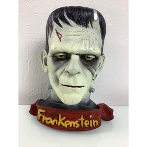VTG 1996 Frankenstein Bust Wall mount  Boris Karloff prop Illusive Comcepts